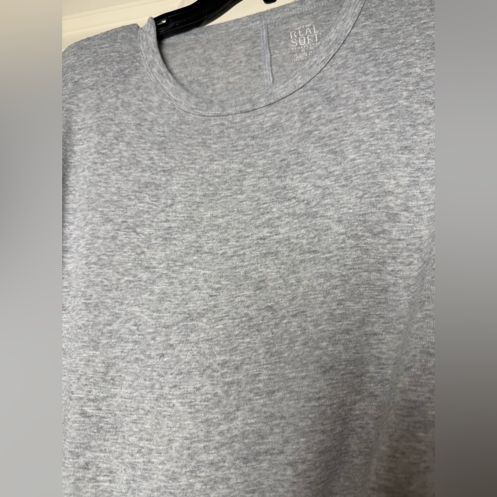Aerie Real Soft Gray Basic Top - image 5